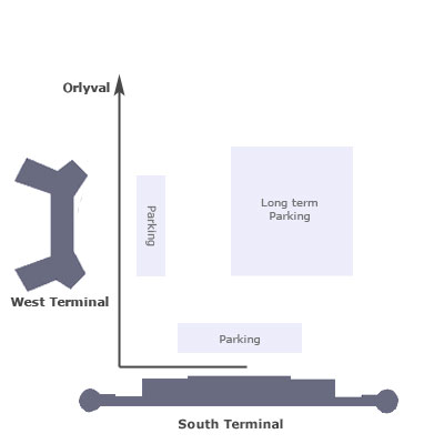 Paris Orly airport terminals map